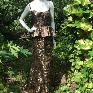 Vintage Marchesa Notte jacquard gown